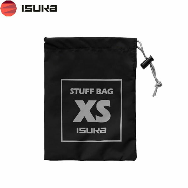 Pouch - イスカ ISUKA スタッフバッグ XS ブラック 355001 収納袋 小物収納 荷物整理 防水 キャンプ 登山 アウトドア ISU355001