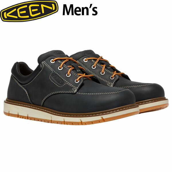 キーン ワークシューズ メンズ サンノゼ オックスフォード KEEN MEN SAN JOSE OXFORD BLACK OFFWHITE KEE1026708