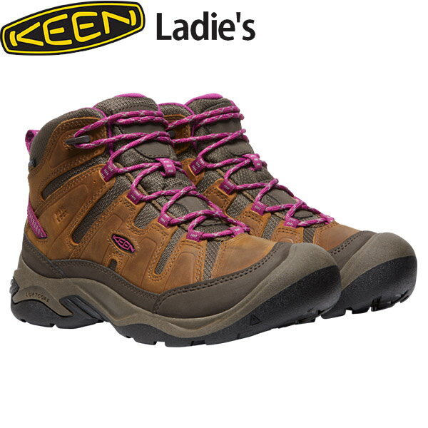 キーン アウトドアシューズ レディース サーカディア ミッド ウォータープルーフ KEEN WOMEN CIRCADIA MID WP SYRUP×BOYSENBERRY KEE1026765