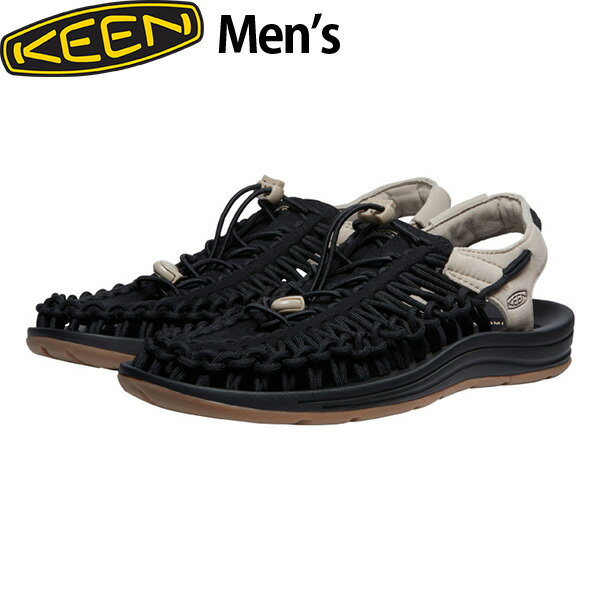 キーン サンダル メンズ ユニーク KEEN MEN UNEEK BLACK×PLAZATAUPE KEE1027437