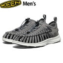 キーン KEEN メンズ 靴 ユニーク オースリー スニーカー サンダル UNEEK O3 Men Steel Grey/Star White 抗菌防臭 KEE1028675