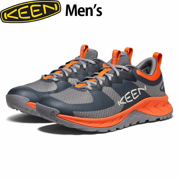 キーン KEEN メンズ 靴 ヴァーサコア ウォータープルーフ 登山靴 VERSACORE WP Men Steel Grey/Scarlet..