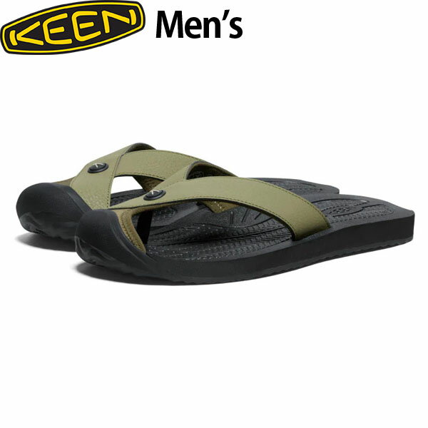 キーン KEEN メンズ 靴 バルベイドス ティージー サンダル BARBADOS TG Men Martini Olive/Black 速乾 KEE1029156