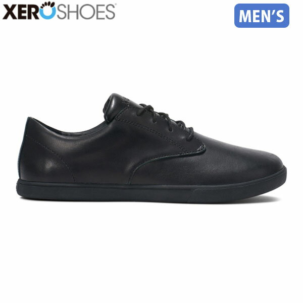 ゼロシューズ XEROSHOES メンズ スニーカー グレンドレス Black ブラック スムースレザー タウンユース カジュアル XERGLDMBLCK