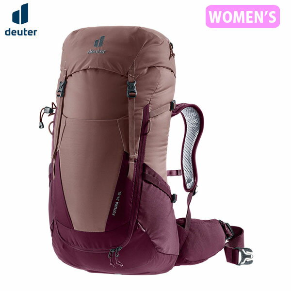 FUTURA 24 SLフューチュラ 24 SL品番：3400521ハイキングに新たな快適性をもたらすライトウェイトで機能的なトップローダー式パックです。SLモデルは女性用に設計された商品です。行程の長めのデイハイクやトレッキングに適してい...