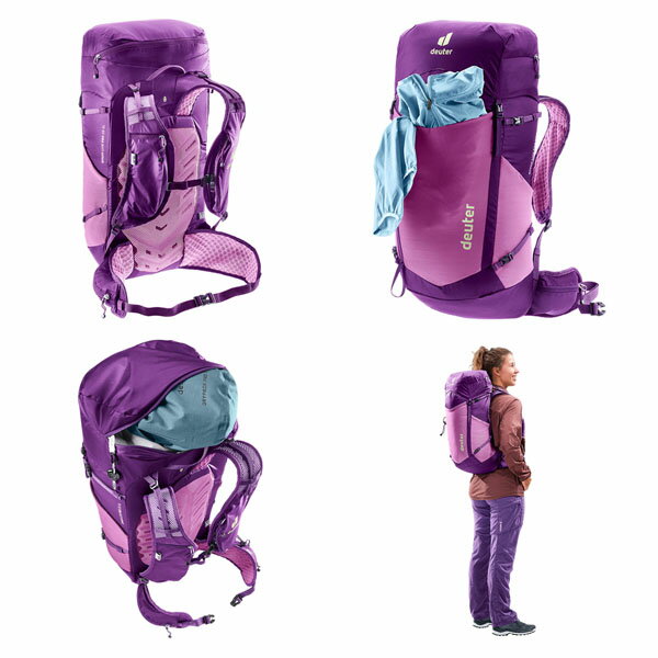 ドイター deuter レディース 女性用 リュック バックパック スピードライト・プロ28SL ロータス×ミスティック 登山 ハイキング D3412425 DEU34124255346