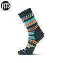 FITS フィッツ ミディアムハイカークルー タイガーリリー 中厚 靴下 ソックス アウトドア ハイキング トレッキング F1015 F1015020