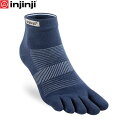 injinji インジンジ ラン ライトウェイト ミニクルー ネイビー 五本指ソックス 靴下 アウトドア ランニング 281130 INJ281130NVY