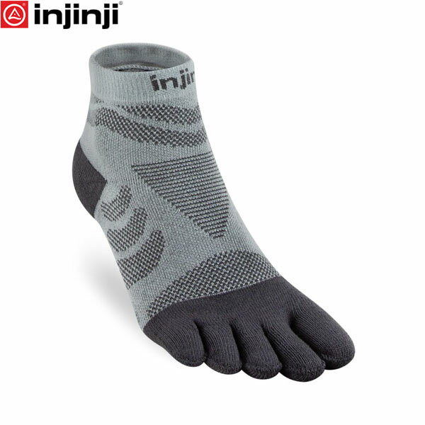 injinji インジンジ ウイメンズ ウルトラ ラン ミニクルー スレート 五本指ソックス 靴下 アウトドア レディース ランニング 吸水速乾 401131 INJ401131SLA