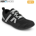 ゼロシューズ XEROSHOES スニーカー KID's プリオ ユース ブラック/ホワイト PRY キッズ ジュニア スポーツ アウトドア XERPRYBLW(4)