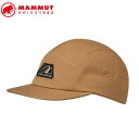 MAMMUT 1191-01820 Five Panel Cotton Cap claystone Apparel Accessories マムート ユニセック...