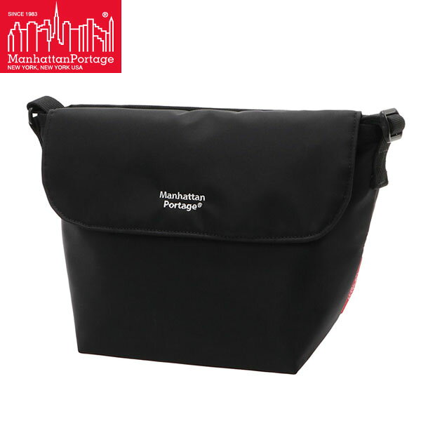 マンハッタンポーテージ メッセンジャーバッグ Manhattan Portage NYLON MESSENGER BAG (XS) FLIGHT NYLON BACKING BP W/DIV MGNT Black ナイロンツイル マグネット開閉式 MP1603NTWLBPDMGNTBLK