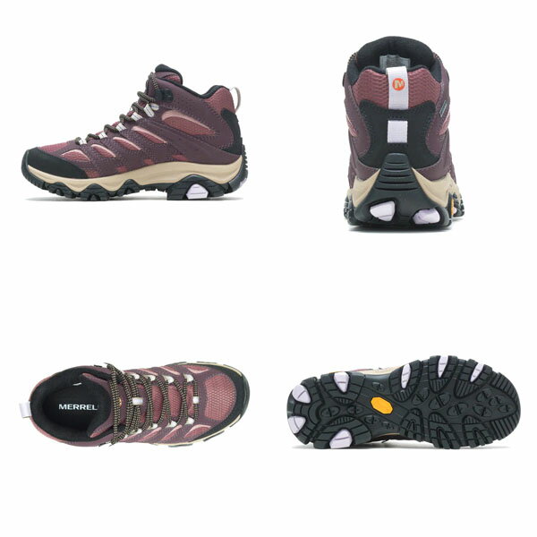 メレル MERRELL モアブ 3 シンセティック ミッド ゴアテックス バーガンディ/バールウッド レディース ハイキングシューズ 透湿防水 J500184 MERJ500184