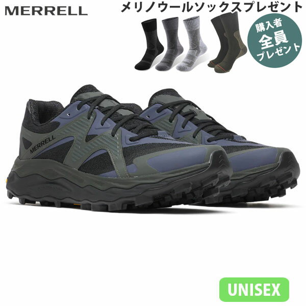 メレル MERRELL【ソックスプレゼント】 メンズ レディース トレイルランニングシューズ アジリティーピーク 6 BLACK/COMET ブラック/コメット 軽量 アウトドア PRMERJ00005625
