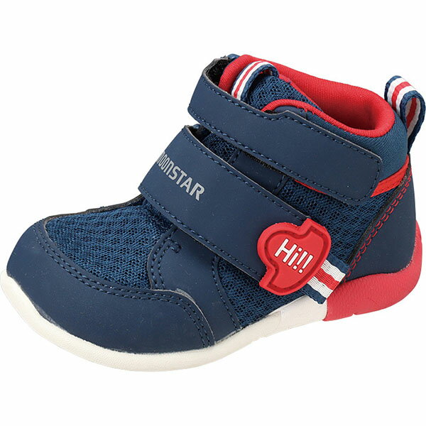 MS B140 スタスタ ネイビー素材：合繊/合皮ソール：EVA/ラバー重量/サイズ：約90g/13.0cmウィズ：3Eワイド設計つま先ゆったりカウンターボックスフレックスジョイントカテキン洗えるインソール MOONSTARとは ムーンスターの歴史は、1873年（明治6年）、座敷たびの生産に始まり、以来140年にわたり、靴を通して快適な人生をサポート。 日本で初めてミシンを足袋製造に導入した他、1922年にゴム底地下足袋の商品化、1958年南極観測隊ブーツの製造など、創業当時から新しい試みに積極的に取り組んできた。ゴム底の足袋は、丈夫で長く履ける靴の原型に。ミリタリーブーツは、どんな環境でも快適に歩ける靴の開発に。観測隊の靴は、極寒の地でも体温を維持できる靴のベースに。 1928年、世界的に明瞭で親しみやすい「月」と「星」を運動靴のマークに採用。 創業140周年を契機に、「ムーンスター」ブランド構築に本格的着手。業界初の「製品保証制度」への取組みや久留米工場を活かしたユースゾーンへの新商品開発など、すべての世代に愛されるブランドを目指している。 長い歴史で培われた「技術」と「自信」を活かし、日々、お客様にとって快適な靴をつくっている。 ※メーカーやモデル等によりサイズ感は異なります。サイズは目安としてお考えください。 ※写真の色と実際の商品の色は多少異なる場合がございます。 ※商品画像はメーカー提供のサンプル画像です。 製品仕様・デザインは改良のため予告なく変更される場合がありますのでご了承ください。 正規品 未使用新品 当店のブランド商品は全て本物です。安心してショッピングをお楽しみください。 サイズ 12.0 12.5 13.0 13.5 14.0 14.5 15.0