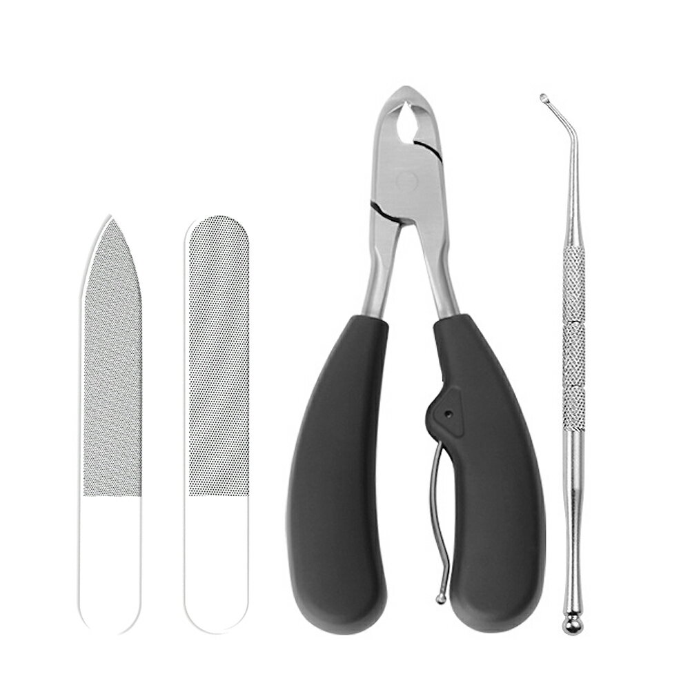 爪切り ニッパー 巻き爪 硬い爪 ゾンデ ネイルシャイナ― 爪やすり 爪磨き お手入れ ステンレス鋼 ピカピカ シルバー KAN001596