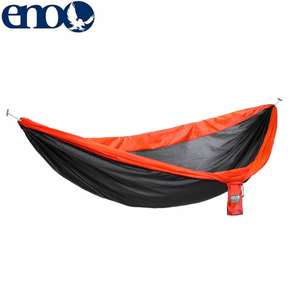 イーノ ENO ハンモック SUPER SUB Ultralight Hammock Charcoal/Orange LS027 キャンプ ピクニック アウトドア 軽量 ENO0811201017366