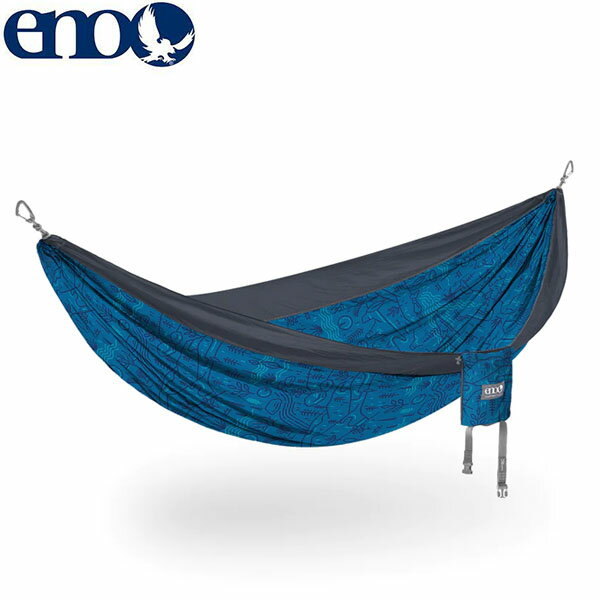 Giving Back Hammock -New-Giving Back Hammockがリニューアルしました！・bluesignR認証のファブリック素材を採用（無地のみ）・5%長くなったボディ・新しく改良されたカラビナとパーツ類・スタッフサック内側に新たなポケットを追加・新たなカラーバリエーションENOは非営利団体と提携し、トレイルの保護や責任あるアウトドアアクティビティ、そして先住民族のサポートや文化教育に至るまで、彼らの取り組みを財政支援しています。このGiving Back Hammockはハンモックが販売されるごとに、それぞれの組織に収益の一部が寄付されます。広々としたサイズは非常に快適で、2人で腰かけるのはもちろんですが、1人でのご使用にもオススメです。※キャンプ場やフィールドでご使用いただく場合、別途サスペンションが必要です。※Giving Back Hammockと組み合わせてご使用いただくには Atlas Suspension System が最適です。耐荷重：約180kg (2人まで)寸法：約2.9m × 1.92m (収納時：10.2cm × 14cm)重さ：約538g素材 ：FreeWaveR 70D Nylon Taffeta, Anodized 7075 Aluminum付属品および備考：専用カラビナ付（登はん用ではありません） enoとは 1990年夏、ピーターとポールのピンホルスター兄弟がフロリダで発足したブランド。兄弟は世界で一番快適なハンモックを作り、それを売ることに情熱を注ぎ、やがてビジネスへと成長。彼らは自分達と似たような波長の人たちに向けた快適なハンモックやアクセサリーを開発・供給してしています。 ※メーカーやモデル等によりサイズ感は異なります。サイズは目安としてお考えください。 ※写真の色と実際の商品の色は多少異なる場合がございます。 ※商品画像はメーカー提供のサンプル画像です。 製品仕様・デザインは改良のため予告なく変更される場合がありますのでご了承ください。 正規品 未使用新品 当店のブランド商品は全て本物です。安心してショッピングをお楽しみください。