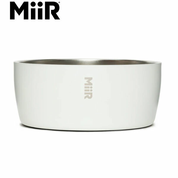 ミアー MiiR ペット フードボウル 犬 食器 エサ入れ 餌 ステンレス Dog Bowl White 50oz/1,478ml DOG1SS06001 MII0840150801368 国内正規品