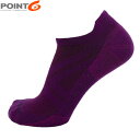 POINT6 ポイント6 メンズ レディース 靴下 ソックス メリノウール Ghost Runner Ultra Light No-Show TAB Mauve...
