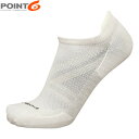 POINT6 ポイント6 メンズ レディース 靴下 ソックス メリノウール Ghost Runner Ultra Light No-Show TAB WHITE...