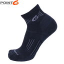 POINT6 ポイント6 メンズ レディース 靴下 ソックス メリノウール Hiking Essential Light Mini Crew Black 中厚手...