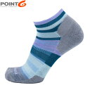 POINT6 ポイント6 メンズ レディース 靴下 ソックス メリノウール Blaze Extra Light Mini Crew Stone エクストラライトクッション ミニクルー P66420STN(4)