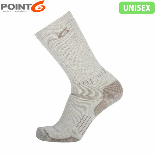 POINT6 ポイント6 靴下 ソックス メンズ レディース メリノウール 中厚手 ミディアムクッション ふくらはぎ丈 カーフ DesertSand デザートサンド P60300DSA