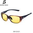 BUNNY WALK Хˡ и󥰥饹 BW-0242Y HALF BROWNBLACK ϡե֥饦ߥ֥å YELLOWNIGHT GLASSES GLE4580274171584