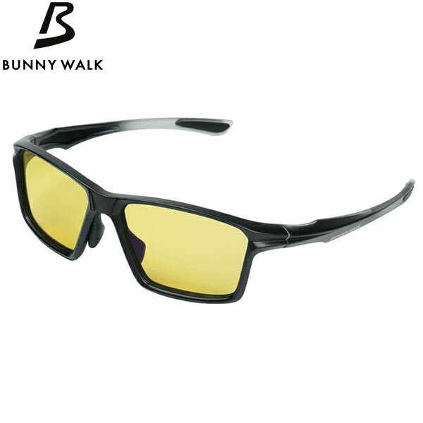 バニーウォーク BUNNY WALK 偏光サングラス BW-0250Y マットブラック/クリアグレー(YELLOW/NIGHT GLASSES) 4カーブ ジー...