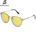 バニーウォーク BUNNY WALK 偏光サングラス BW-0272Y アッシュグレー(YELLOW/NIGHT GLASSES) 4カーブ ジールオプティクス...