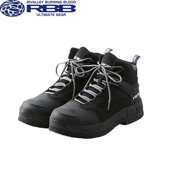 リバレイ 7692 RBB ロックショアフェルトスパイクシューズTG ブラック RBB 双進 RBB7692BLK