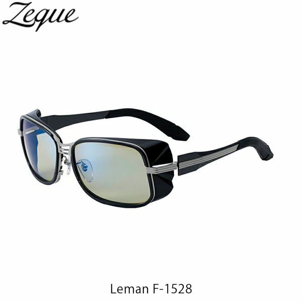 Zeque ゼクー ジールオプティクス ZEAL OPTICS 偏光サングラス 偏光グラス 偏光レンズ Leman F-1528 MATTE BLACK×MATTE SILVER EASE GREEN×BLUE MIRROR GLE4580274169109