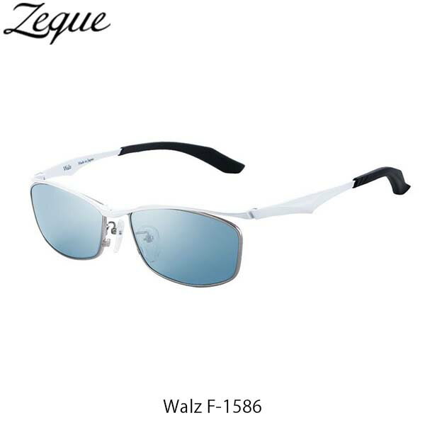 タレックス サングラス レディース ゼクー Zeque ZEAL OPTICS 偏光サングラス F-1586 Walz WHITE MASTER BLUE／SILVER MIRROR ワルツ GLE4580274169154