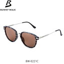 BUNNY WALK 偏光サングラス バニーウォーク BW-022 BW-0221C BLACK DEMI HC-BROWN/POPUP LENS GLE458...