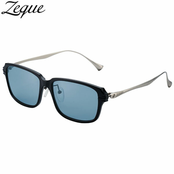 ゼクー Zeque 偏光サングラス ジェイク JAKE マットブラック/シルバー マスターブルー F-2203 4カーブ 釣り 偏光グラス ジールオプティクス GLE4580274176893