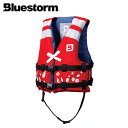 BLUESTORM ブルーストーム 固型式ライフジャケット 幼児用 ヒューペ Red 国土交通省型式承認品 小児用 Type A BSJ-212Y 高階救命器具...