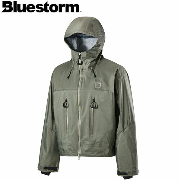 ブルーストーム BLUESTORM レインジャケット フィッシングジャケット ポンティアス ウェーディングジャケット アースグリーン BSJ-SRJ1R 高階救命器具 BLUBSJSRJ1REGR