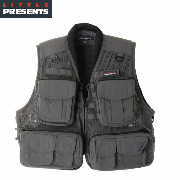 リトルプレゼンツ LITTLE PRESENTS V-26 メッシュベスト チャコールグレイ MESH VEST LTPV26CHG