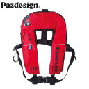 pYfUC Pazdesign PFL-002 PSL Ct[^u CtWPbg III bh PSL INFLATABLE LIFE JACKET IIIPAZPFL002RED