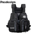 パズデザイン Pazdesign SLV-035 PSLオールラウンドベスト ブラックホワイト PSL All ROUND VEST PAZSLV035BWT