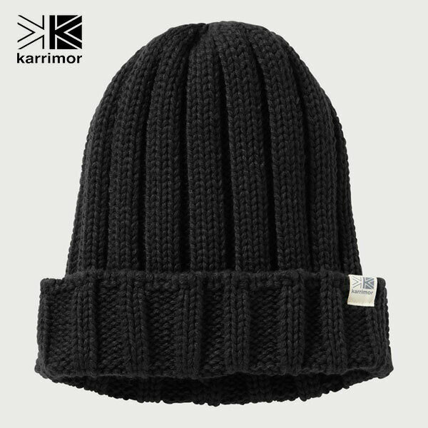 カリマー karrimor 帽子 ニット帽 ニットキャップ フォールデッドビーニー folded beanie Black 200112 ハイキング トレッキング キャンプ KAR2001129000