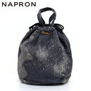 ナプロン NAPRON バッグ 鞄 巾着 サブバッグ 13L BLEACH DENIM PATIENTS BAG BLACK Z-NPPB45BK