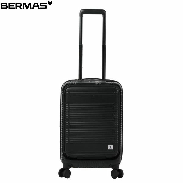 バーマス スーツケース・キャリーケース メンズ バーマス BERMAS キャリーケース スーツケース EURO CITY2 フロントオープンファスナー38L 48cm マットブラック 60295 出張 旅行 ビジネス エキスパンダブル BER6029510