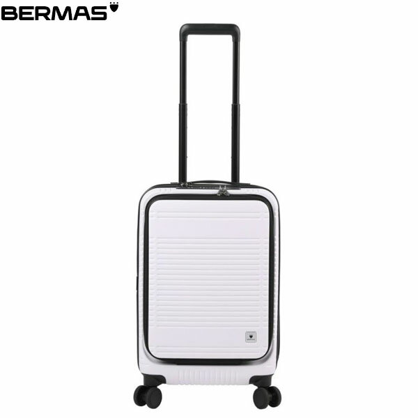 バーマス BERMAS キャリーケース スーツケース EURO CITY2 フロントオープンファスナー38L 48cm スノーホワイト 60295 出張 旅行 ビジネス エキスパンダブル BER6029520