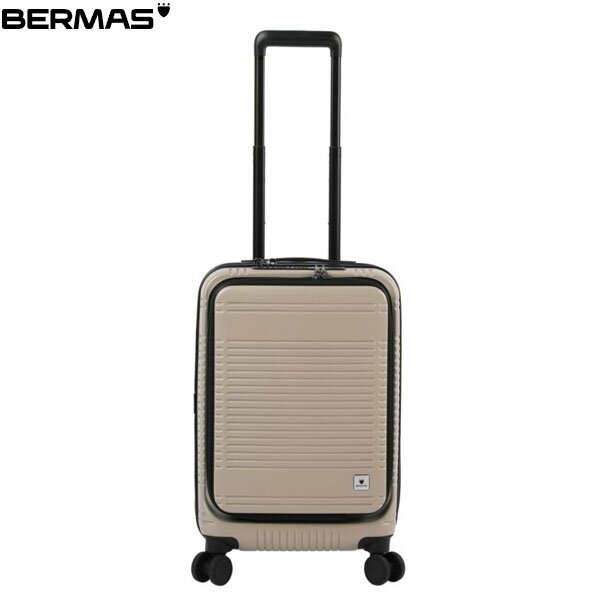 バーマス スーツケース・キャリーケース メンズ バーマス BERMAS キャリーケース スーツケース EURO CITY2 フロントオープンファスナー38L 48cm ライトラテ 60295 出張 旅行 ビジネス エキスパンダブル BER6029542