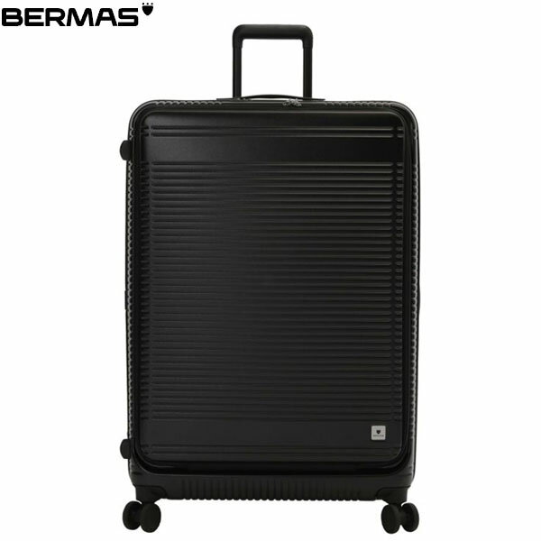 バーマス スーツケース・キャリーケース メンズ バーマス BERMAS キャリーケース スーツケース EUROCITYII フロントオープンファスナー108L 72cm マットブラック 60298 出張 旅行 ビジネス エキスパンダブル BER6029810