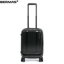 バーマス BERMAS キャリーケース スーツケース INTER CITY フロントオープン35L 48cm ジェットブラック 60520 出張 旅行 ビジネス BER6052010(4)
