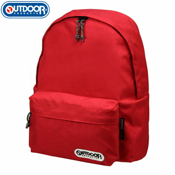 OUTDOOR - アウトドアプロダクツ OUTDOORPRODUCTS OD 452U スタンダードデイパック レッド リュック ユニセックス レディース メンズ キッズ 旅行 通学 OUT6202030