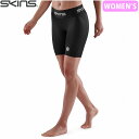 スキンズ SKINS SERIES-1 レディース ハーフタイツ ブラック コンプレッションウェア スポーツウェア トレーニングウェア SKI182711400...